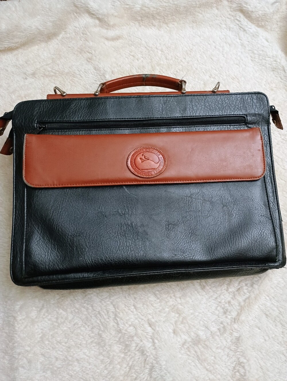 Vintage Dooney & Bourke All Weather Leather Legal Briefcase